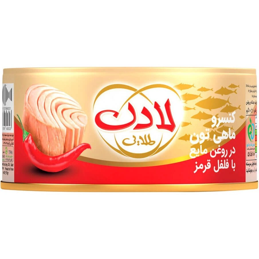 کنسرو ماهی تون با فلفل قرمز لادن