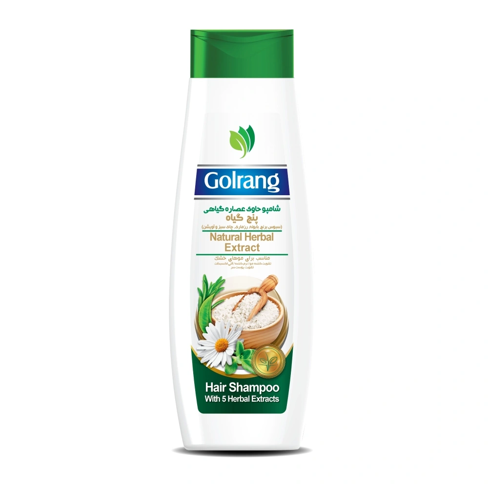 شامپو گیاهی پنج گیاه 400میل گلرنگ