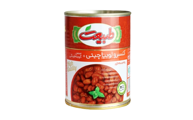 کنسرو لوبیا چیتی 380گ طبیعت