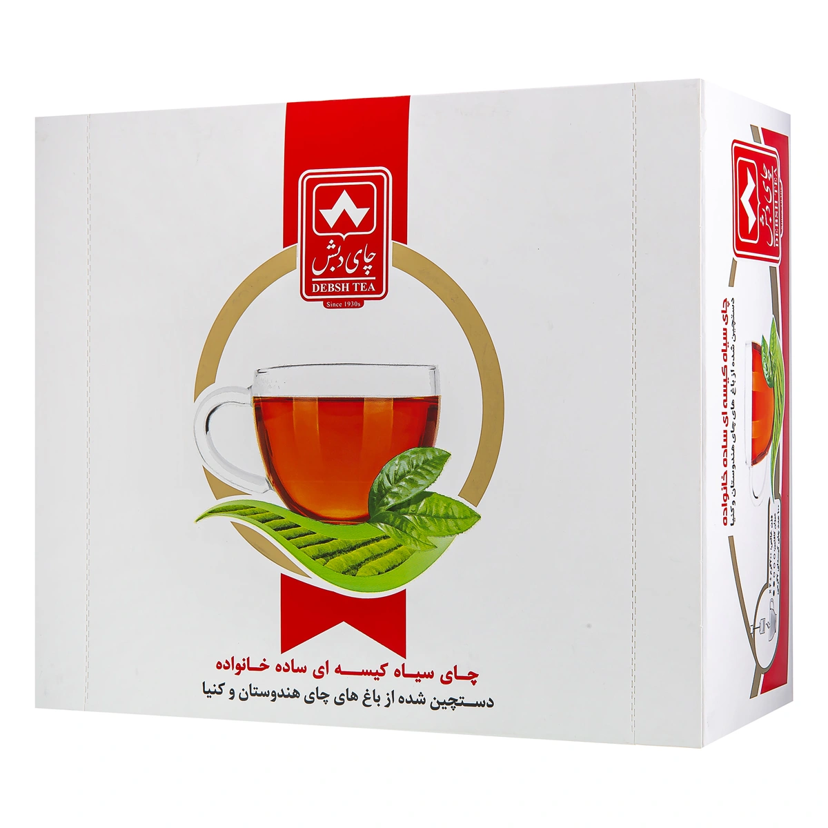 چای سیاه ساده کیسه ای  100عددی دبش