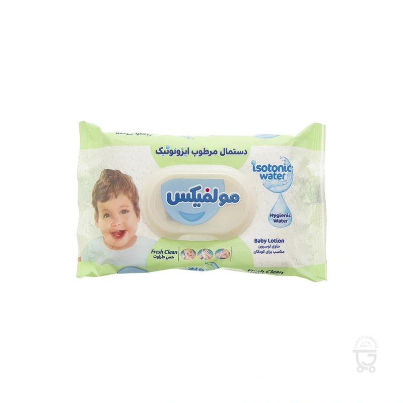 دستمال مرطوب ایزوتونیک طراوت 70عددی مولفیکس