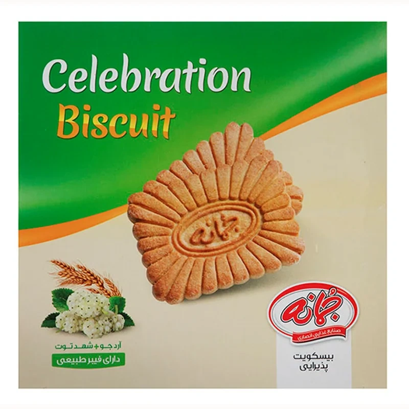 بیسکویت پذیرایی با آرد جو و شهد توت جمانه