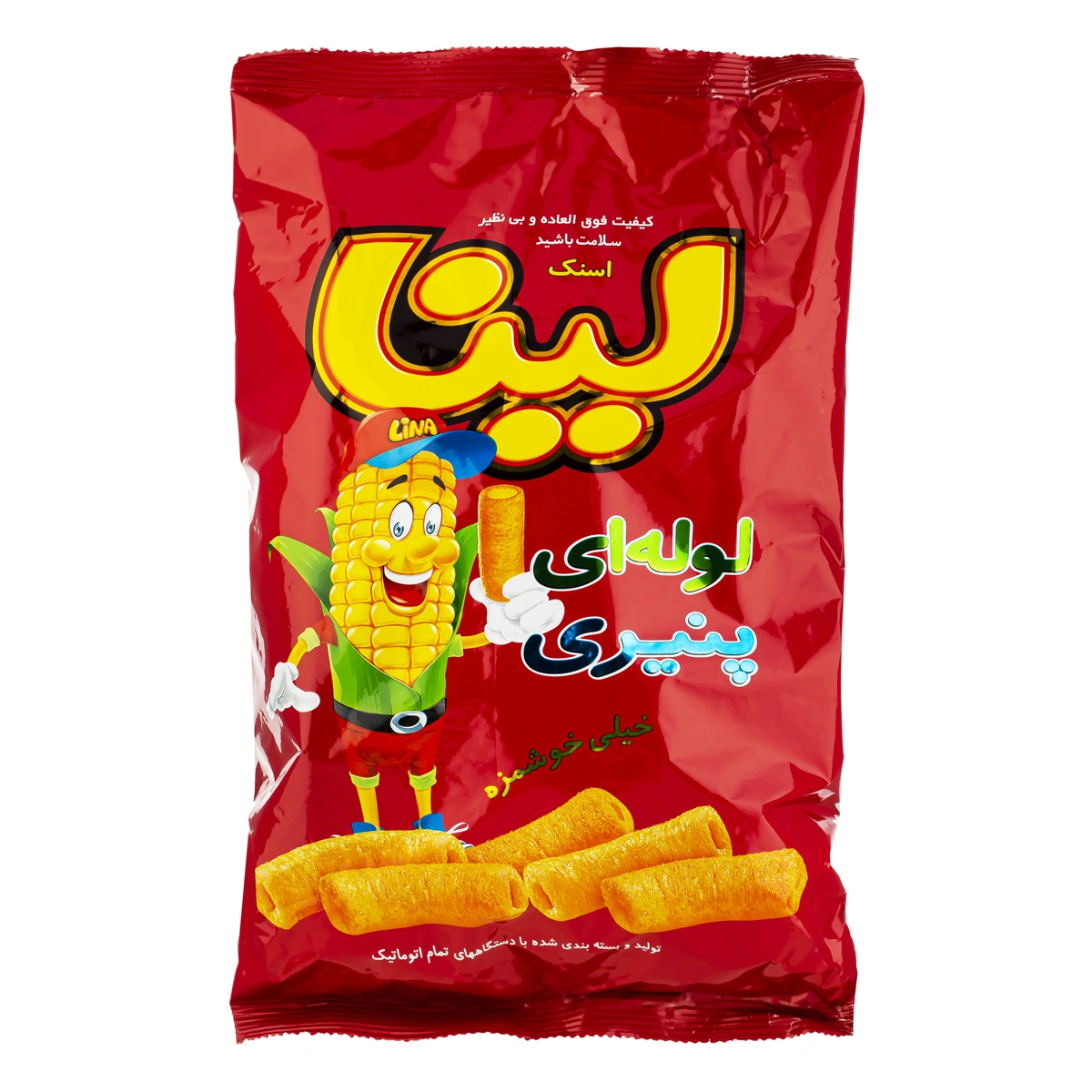 اسنک لوله ای پنیری 135گ لینا