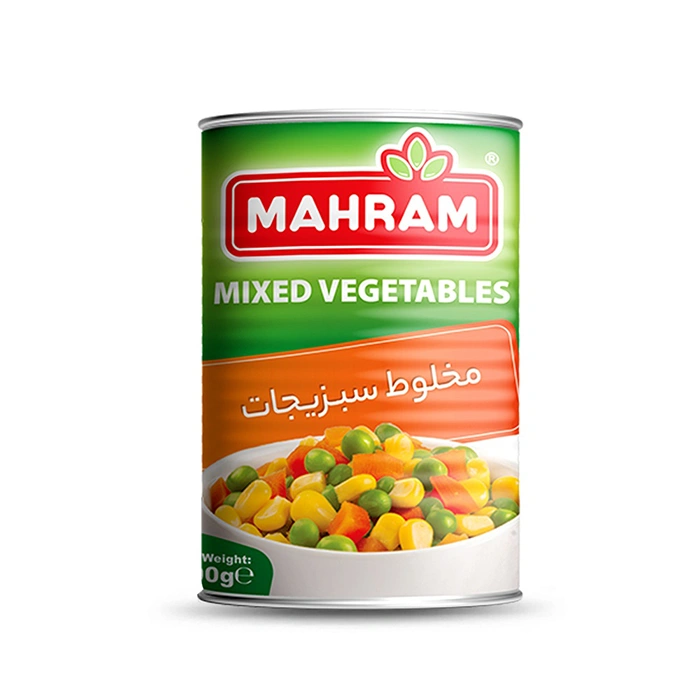 کنسرو مخلوط سبزیجات400گ مهرام