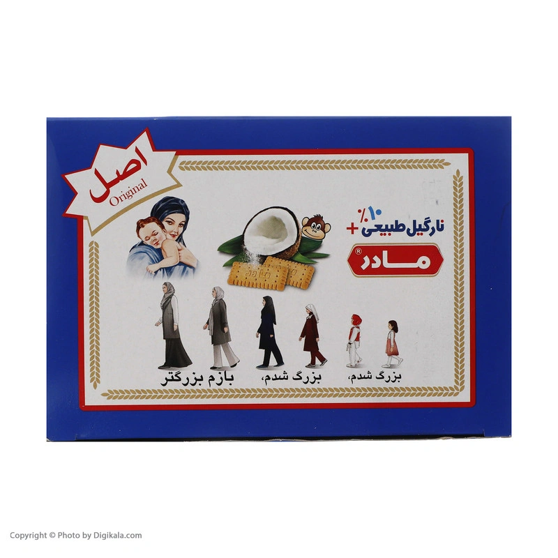 بیسکویت مادر نارگیلی 280 گرمی 24 عددی