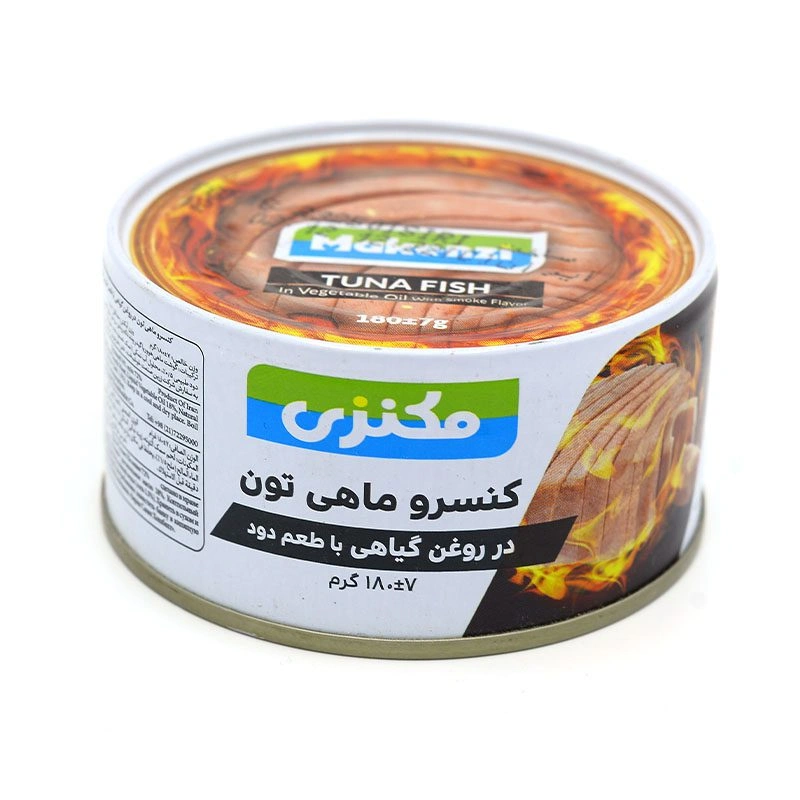 کنسرو ماهی تون با طعم دود 180گ مکنزی