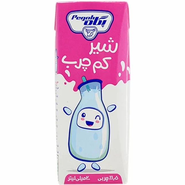 شیر 200سی سی کم چرب پگاه