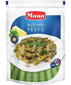 پاستا نیمه آماده با سس پستو مانا