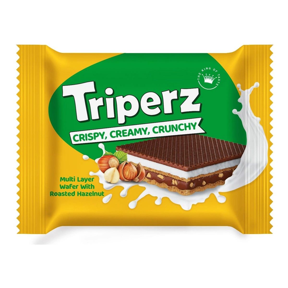 ویفر کاکائویی با کرم شیری فندقی تریپرز