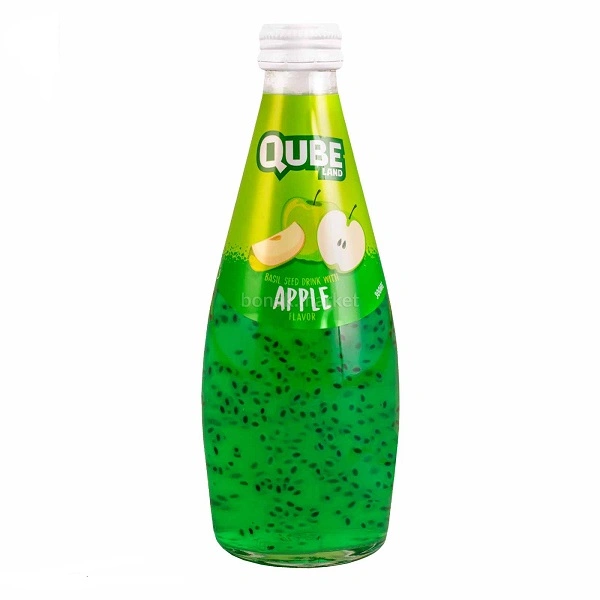 نوشیدنی تخم شربتی سیب کیوب لند