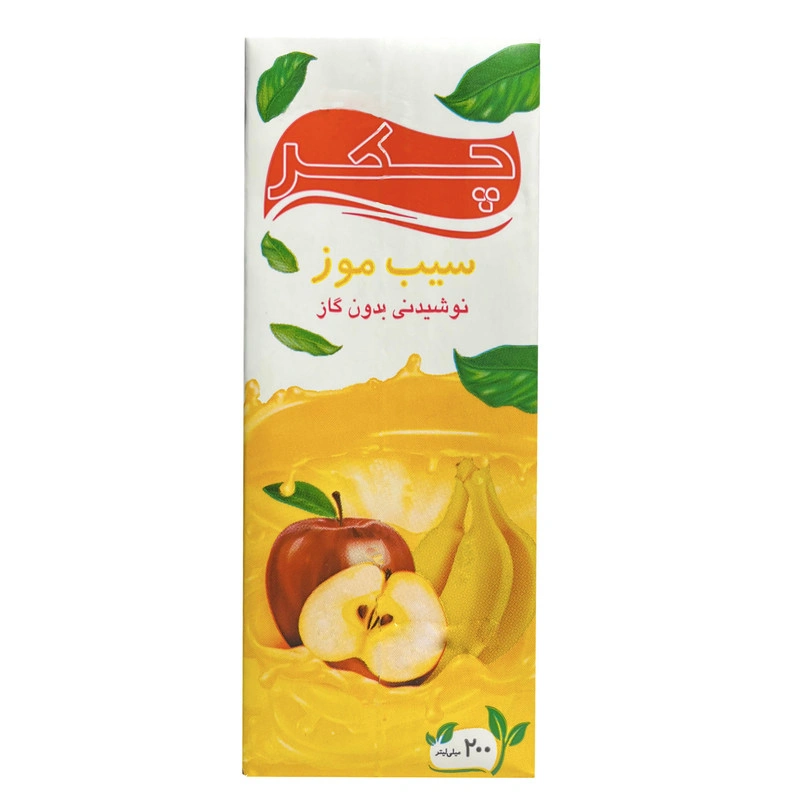آبمیوه سیب موز 200میل پاکتی چکر