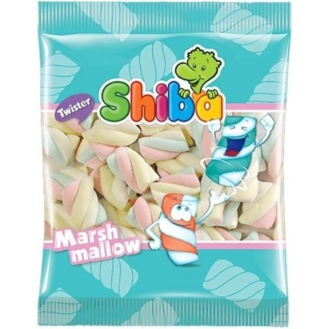 مارشمالو طنابی تویستر 100 گرمی شیبا