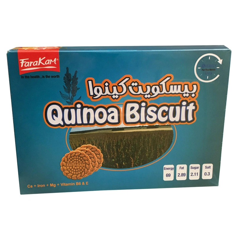 بیسکوییت کینوا پذیرایی500گ فراکام