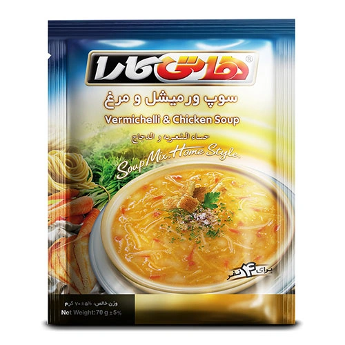 سوپ ورمیشل و مرغ 70گ هاتی کارا