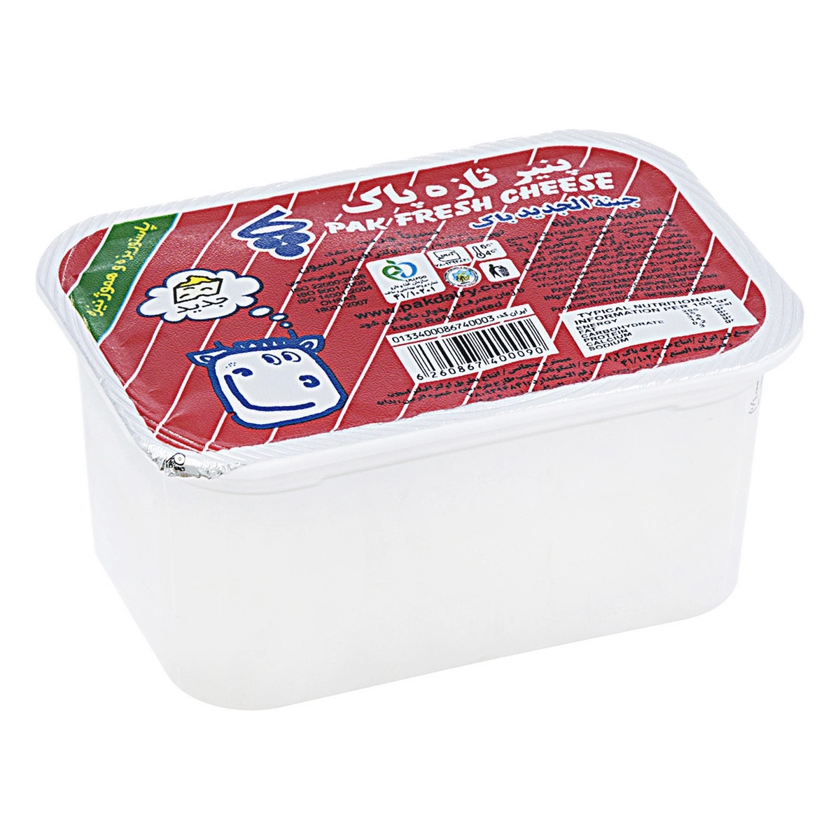 پنیر نسبتا چرب 400گ پاک