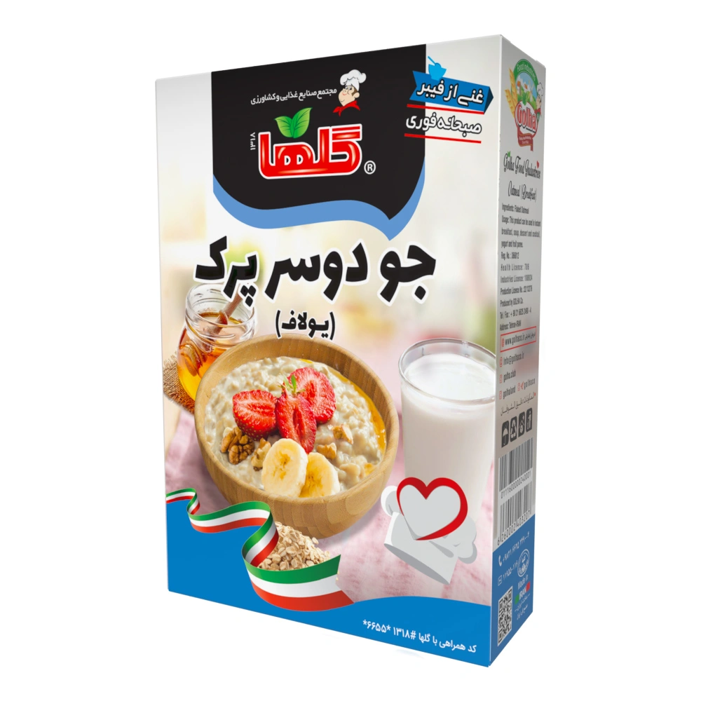 جو دوسر پرک یولاف فوری صبحانه 200گرم گلها