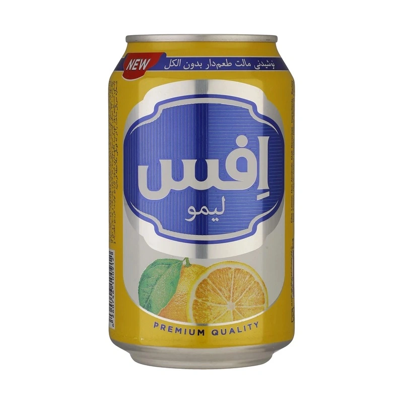 ماءالشعیر لیمو قوطی 330میل افس