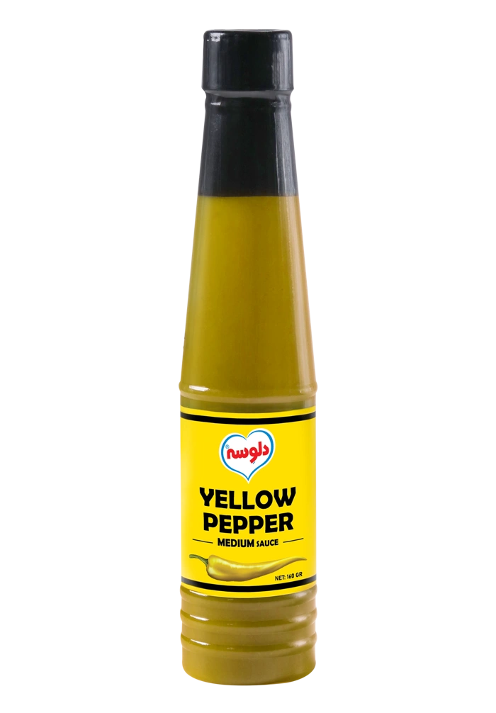 سس فلفل زرد 160گ دلوسه