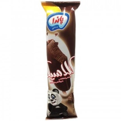 بستنی چوبی شکلاتی با روکش کاکائو پاندا