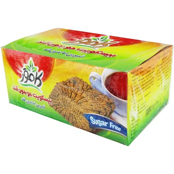 بیسکویت جو بدون شکر کامور