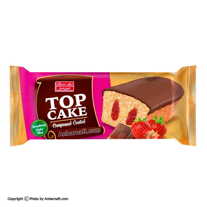 کیک مغزدار توت فرنگی توب کیک شیرین عسل