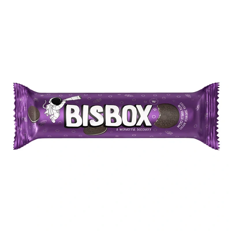 بیسکویت کاکائویی با کرم وانیلی بیس باکس