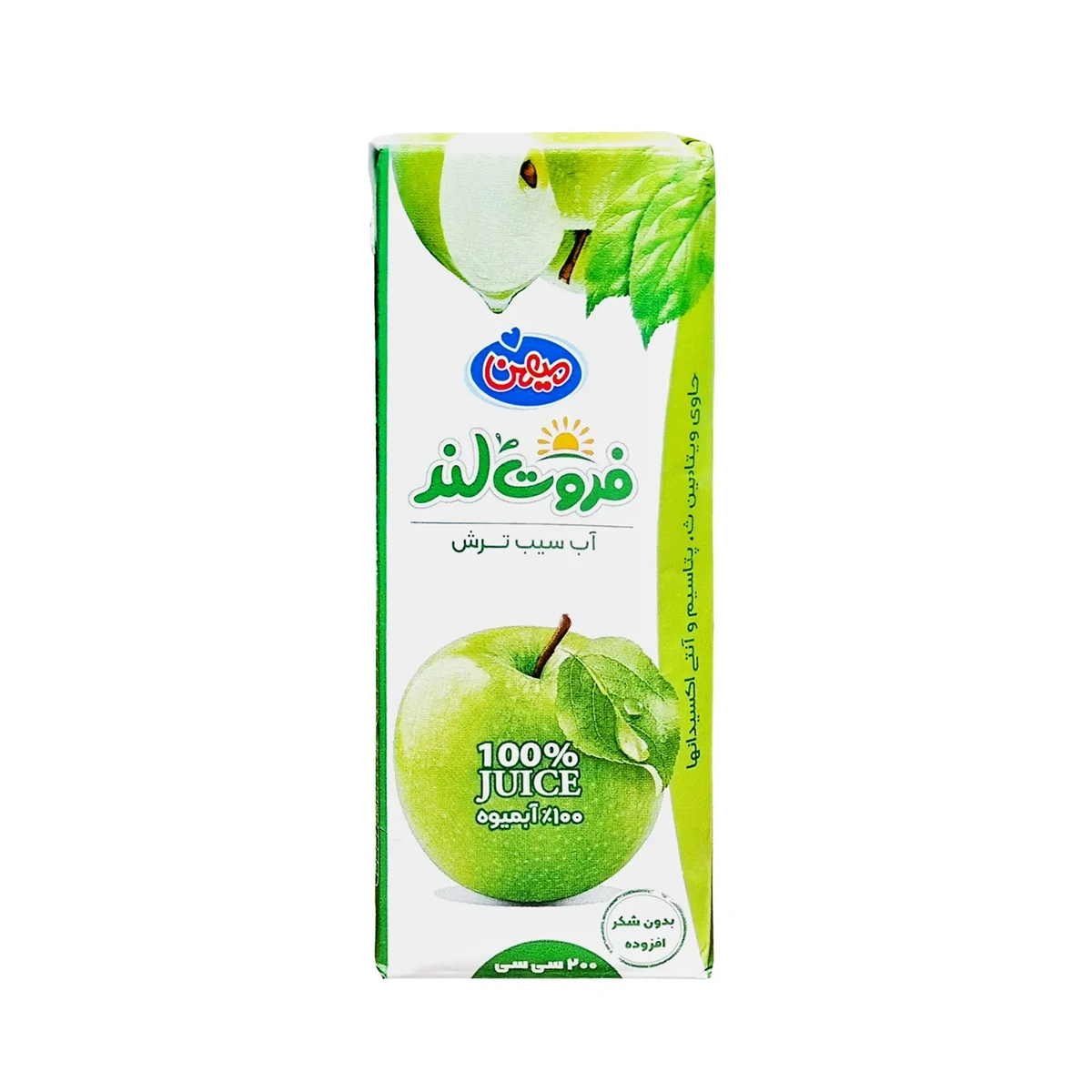 آب سیب ترش 100% 200میل فروت لند