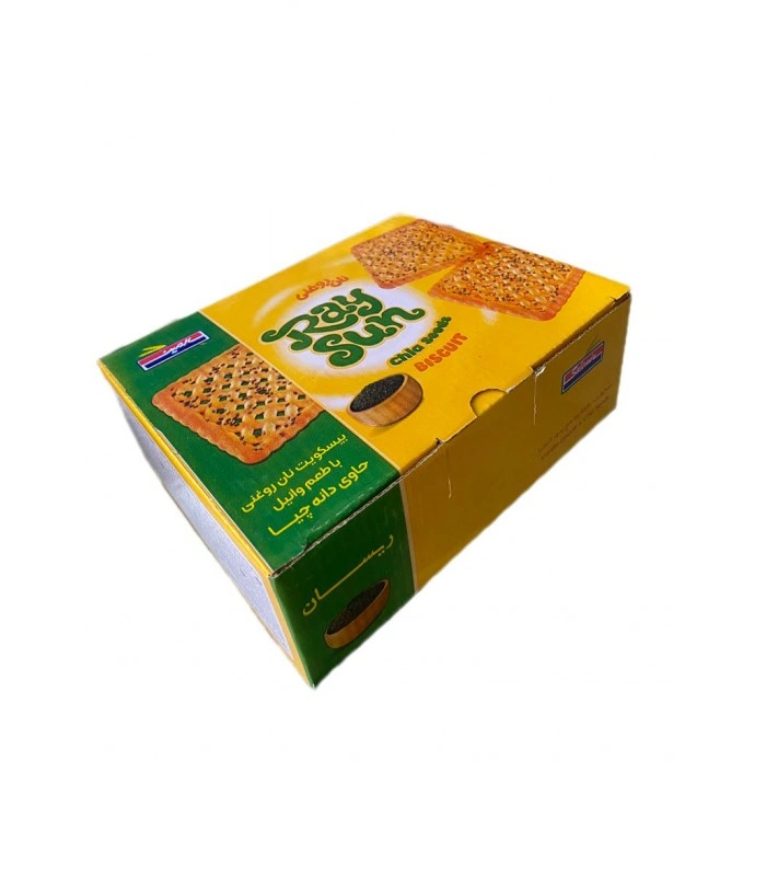 بیسکویت نان روغنی با دانه چیا 500گرم شیرین عسل