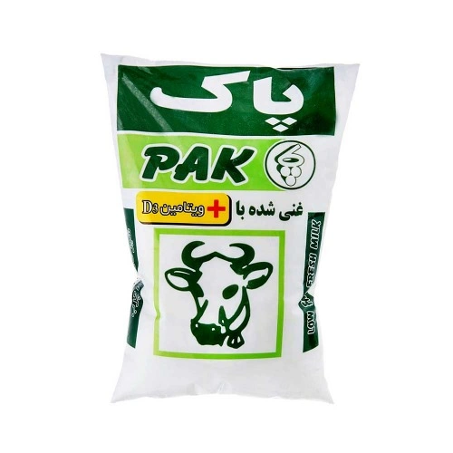 شیر کیسه ای کم چرب 800گرم پاک