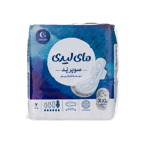 نوار بهداشتی بالدار سوپر پد نیمه ضخیم شب XXL مای لیدی