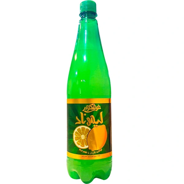 نوشابه گازدار لیمویی (لیموناد) 1 لیتری خوشگوار