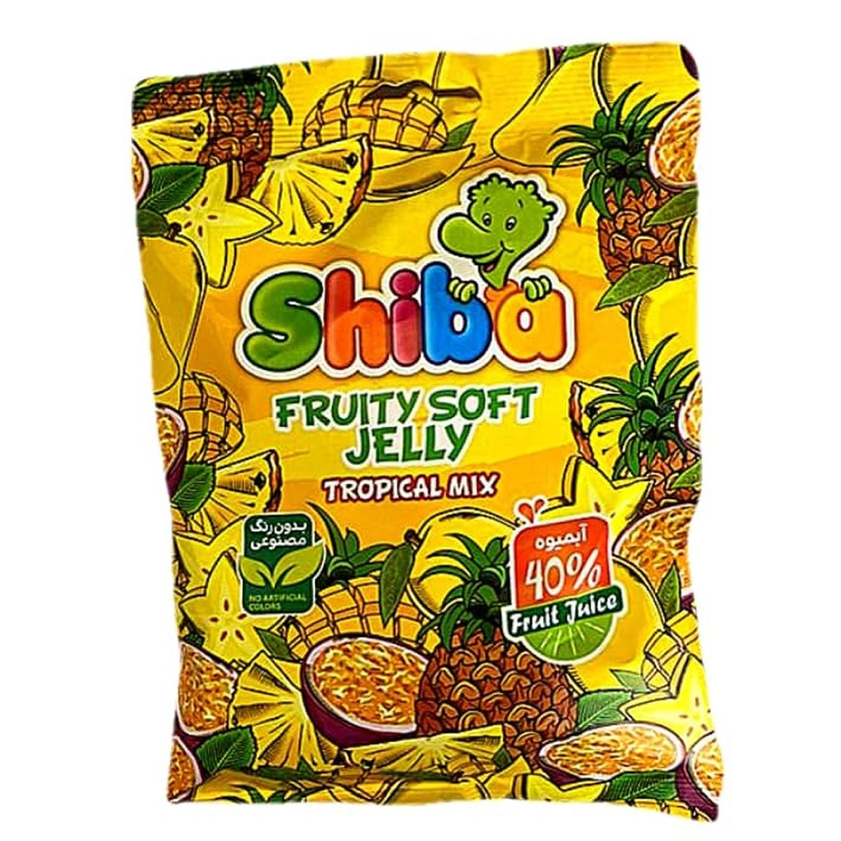 پاستیل آبمیوه ای گرمسیری 160گرم شیبا