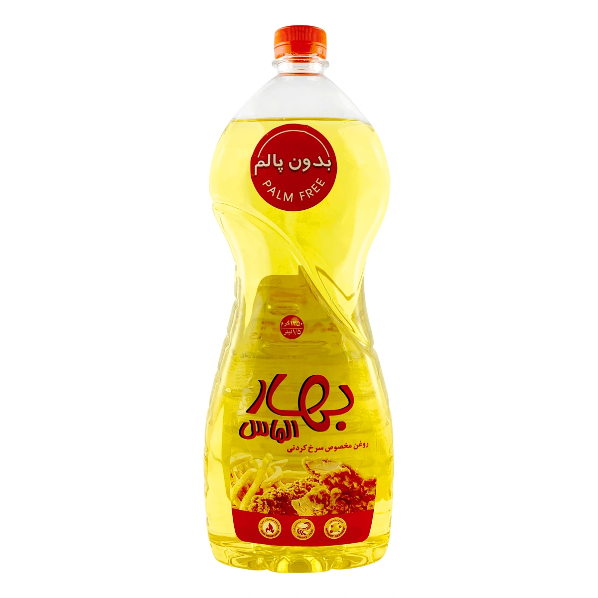روغن سرخ کردنی بدون پالم 1350گ بهار الماس
