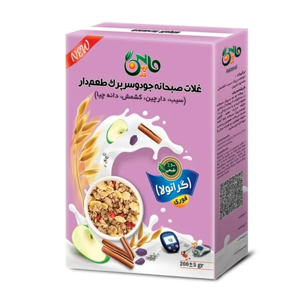 غلات صبحانه جو دوسر پرک دیابتی ماپین 200گ