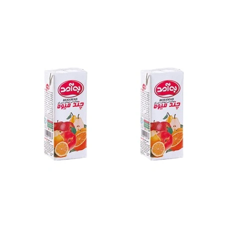 پک 2 عددی نوشیدنی چندمیوه 200میل به آمد