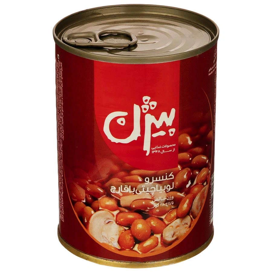 کنسرو لوبیا چیتی با قارچ 380گ بیژن