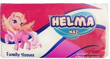 دستمال کاغذی اقتصادی250برگ دولا هلما