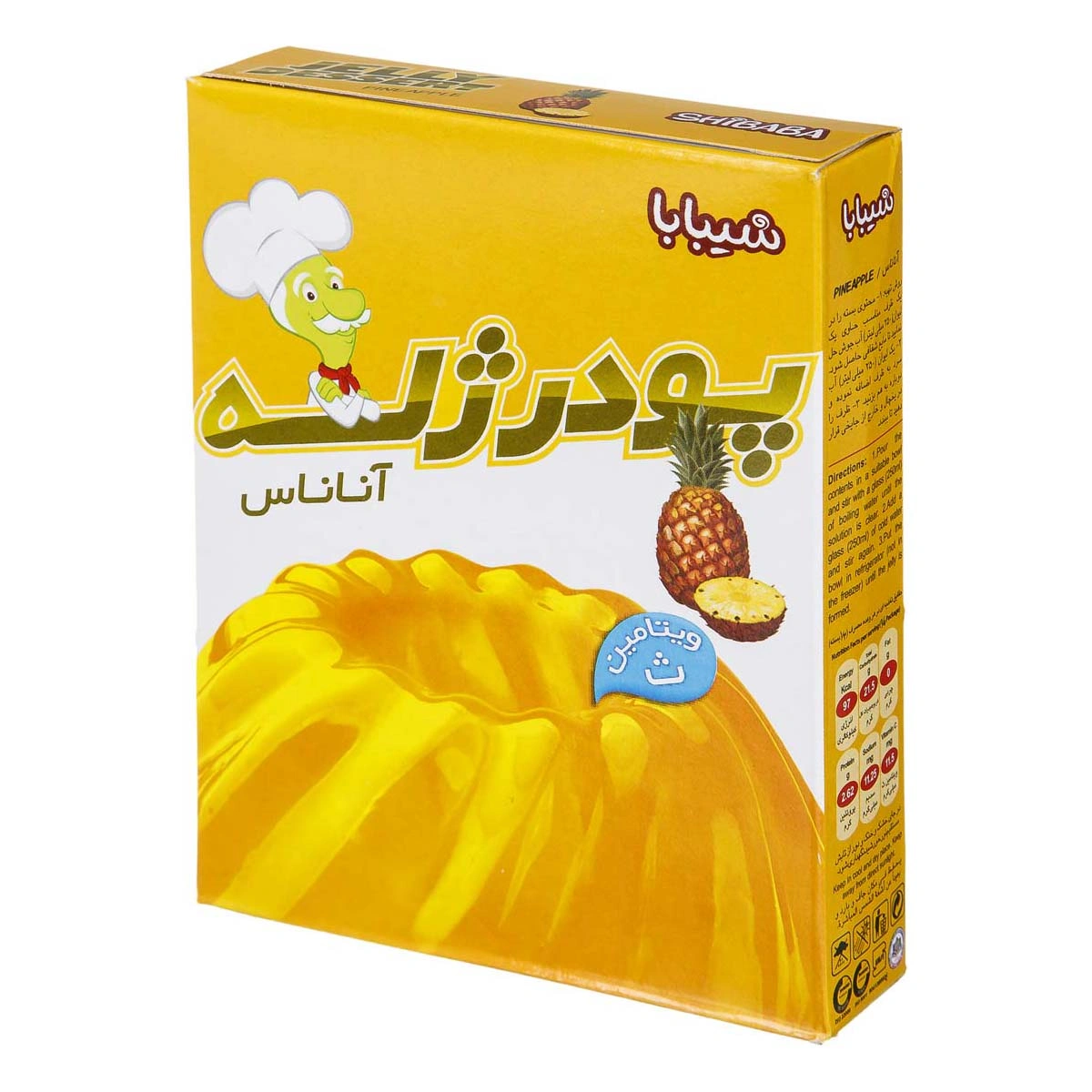 پودر ژله 100گ آناناس شیبابا