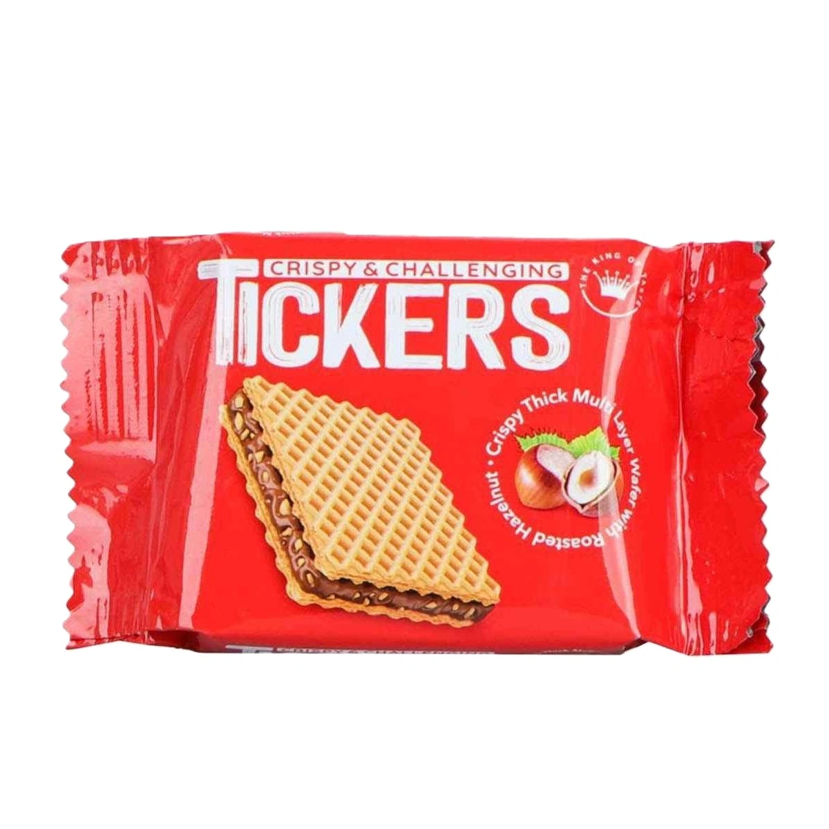 ویفر کاکائویی با کرم فندقی تیکرز