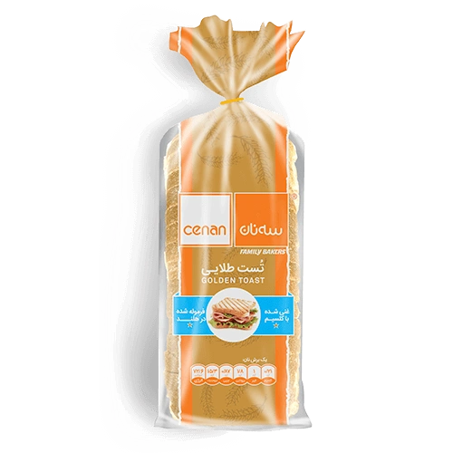 نان تست طلایی سه نان