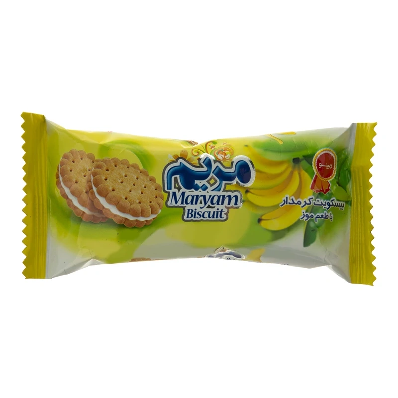 بیسکوییت کرمدار موزی مریم