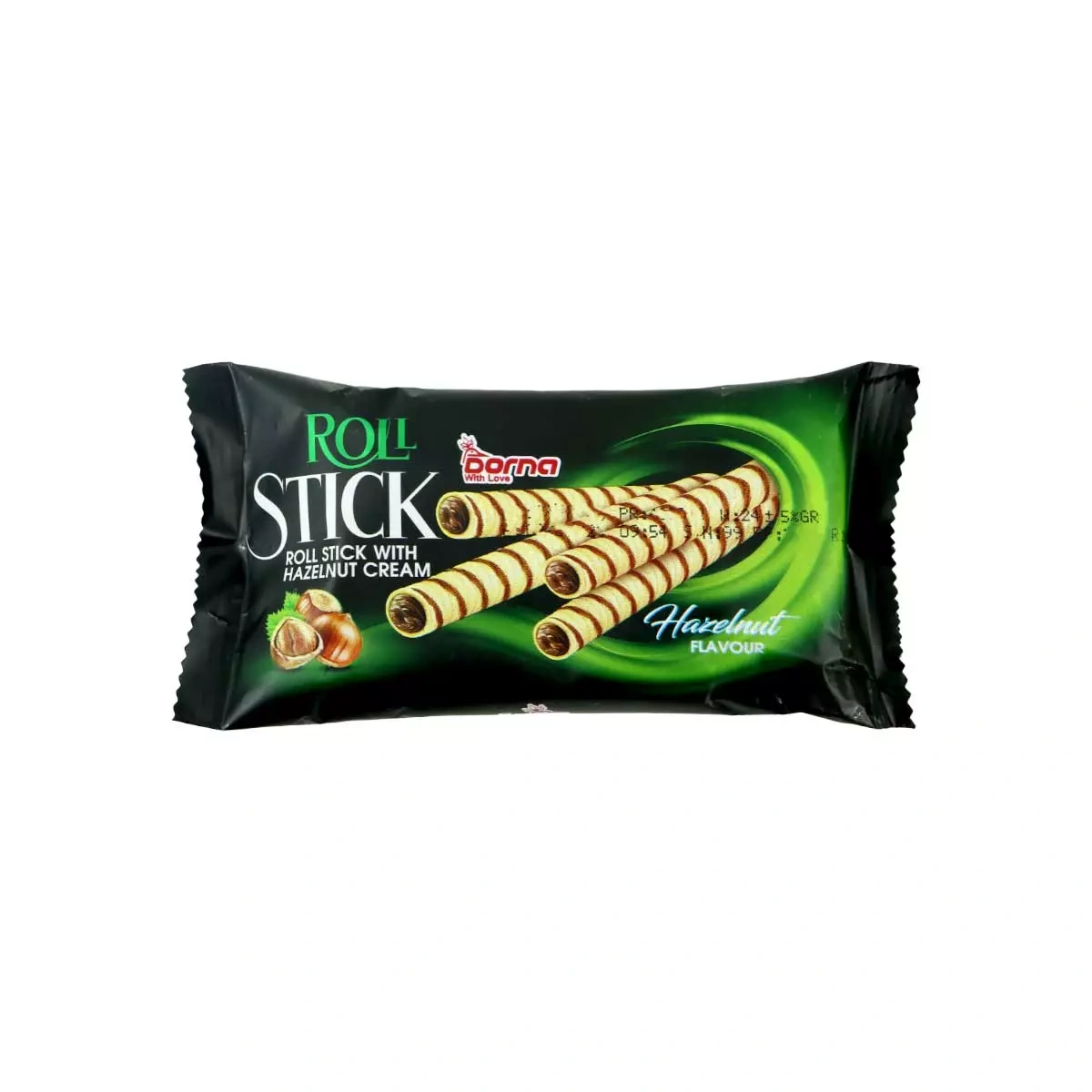 ویفر لوله ای با کرم توت فرنگی /فندق درنا