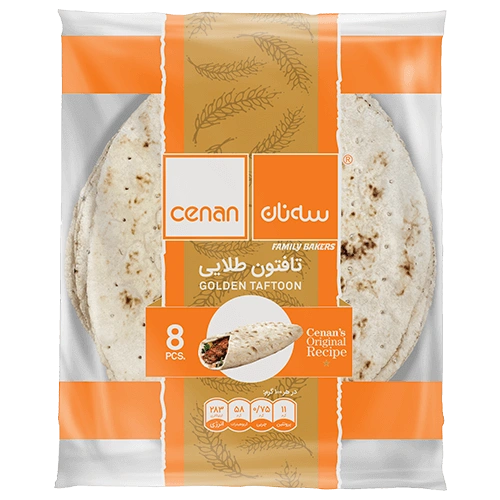 نان تافتون طلایی سه نان