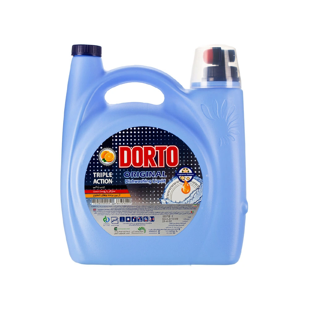 مایع ظرفشویی 3750گ رایحه پرتقال دورتو