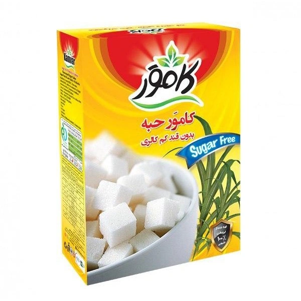 قند حبه ای کم کالری بدون قند 150گ کامور