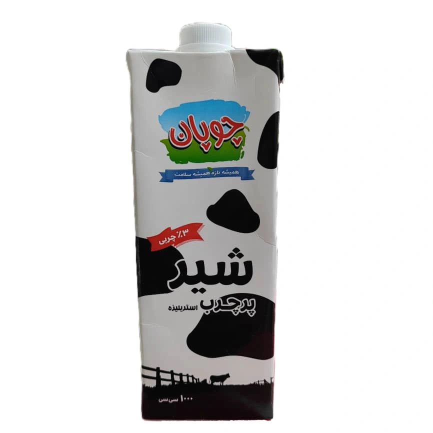 شیر پرچرب پاکتی 1000میل چوپان