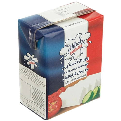 پنیر پاکتی نسبتا چرب 210گ دامداران