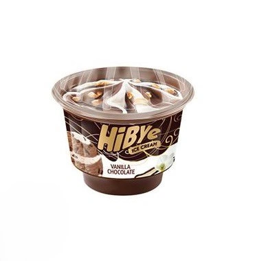 بستنی لیوانی وانیلی شکلاتی های بای شیرین عسل