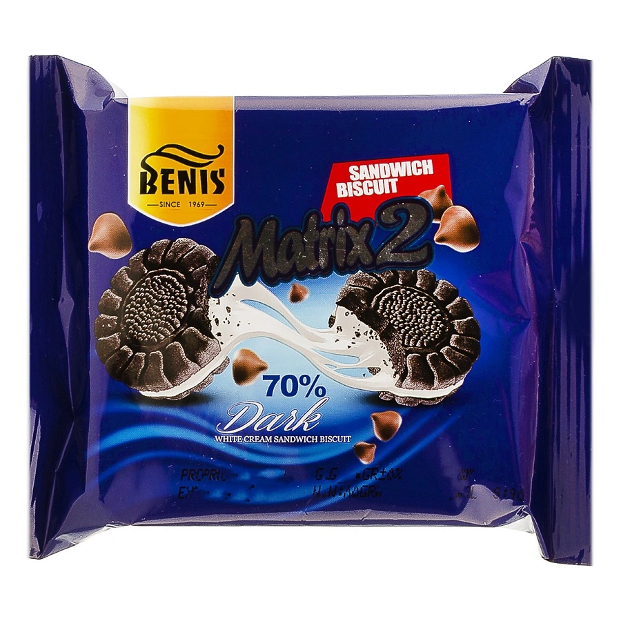 بیسکوییت کاکائویی باکرم وانیلی بنیس