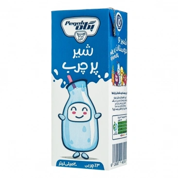 شیر پرچرب 200میلی لیتر پاکتی پگاه